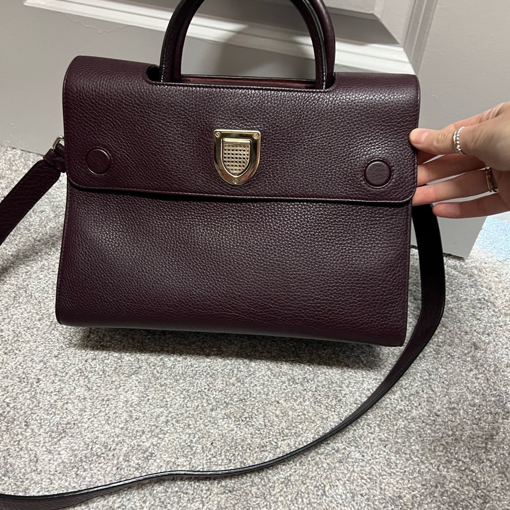 Dior Diorever Burgundy Leather/suede Handbag